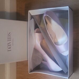 David's bridal petal colored heels